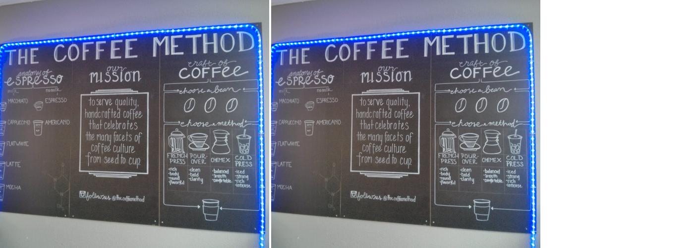 The Coffee Method Menu