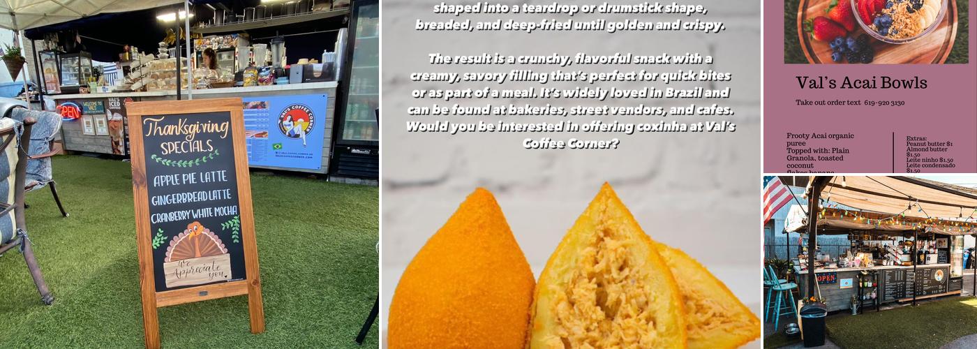 Val's Coffee Corner Menu