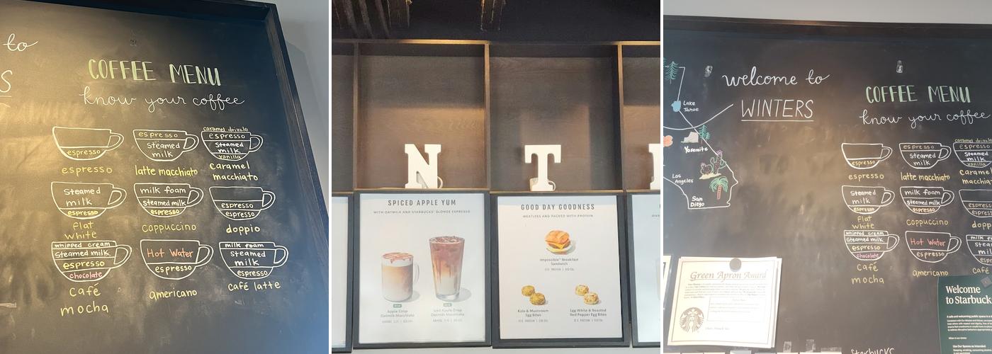 Starbucks Menu