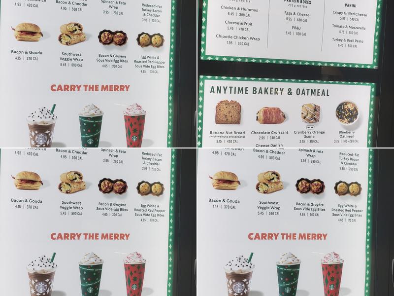 Starbucks Menu
