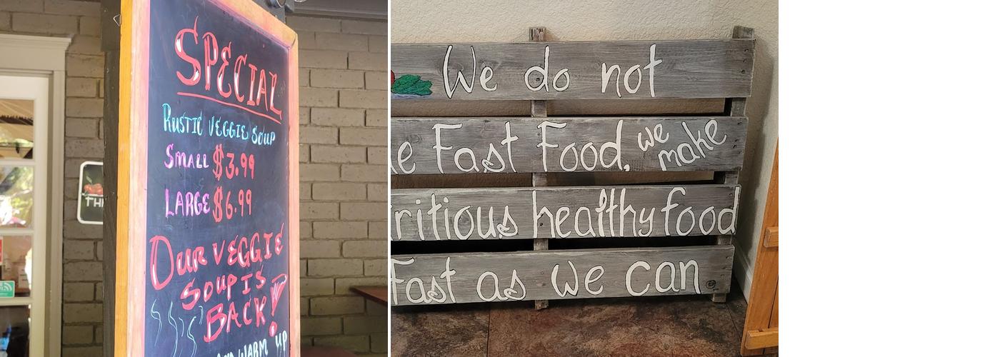 Sierra Woods Lodge Menu