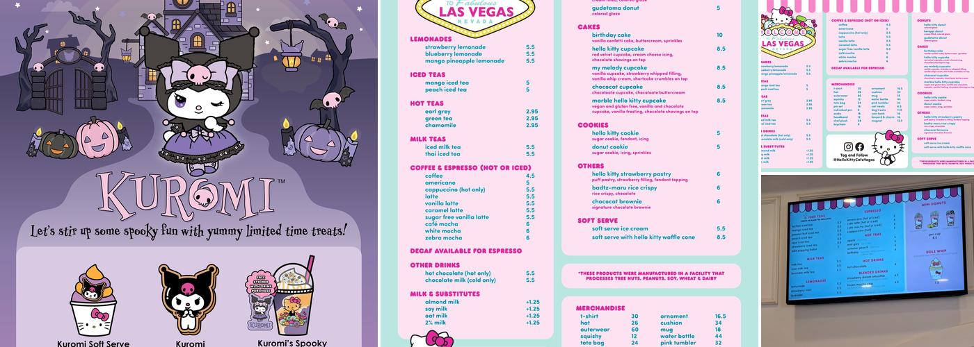 Hello Kitty Café Menu