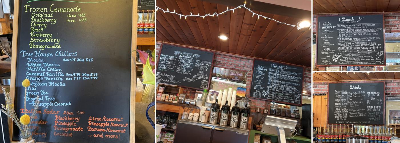 The Tree House Cafe Menu