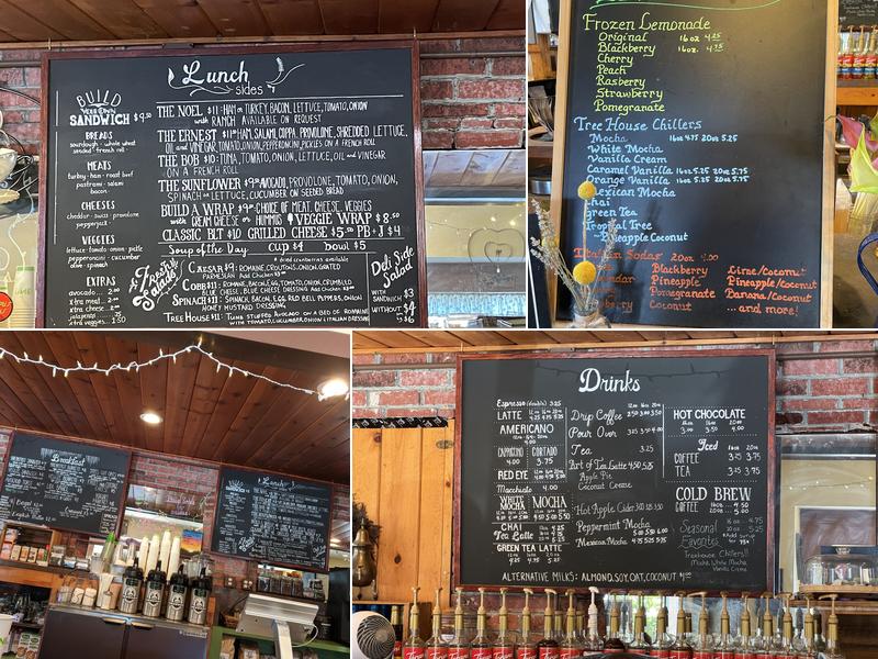 The Tree House Cafe Menu
