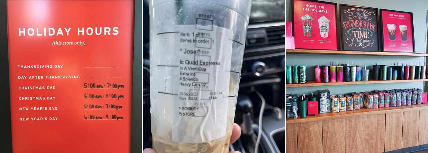 Starbucks Menu