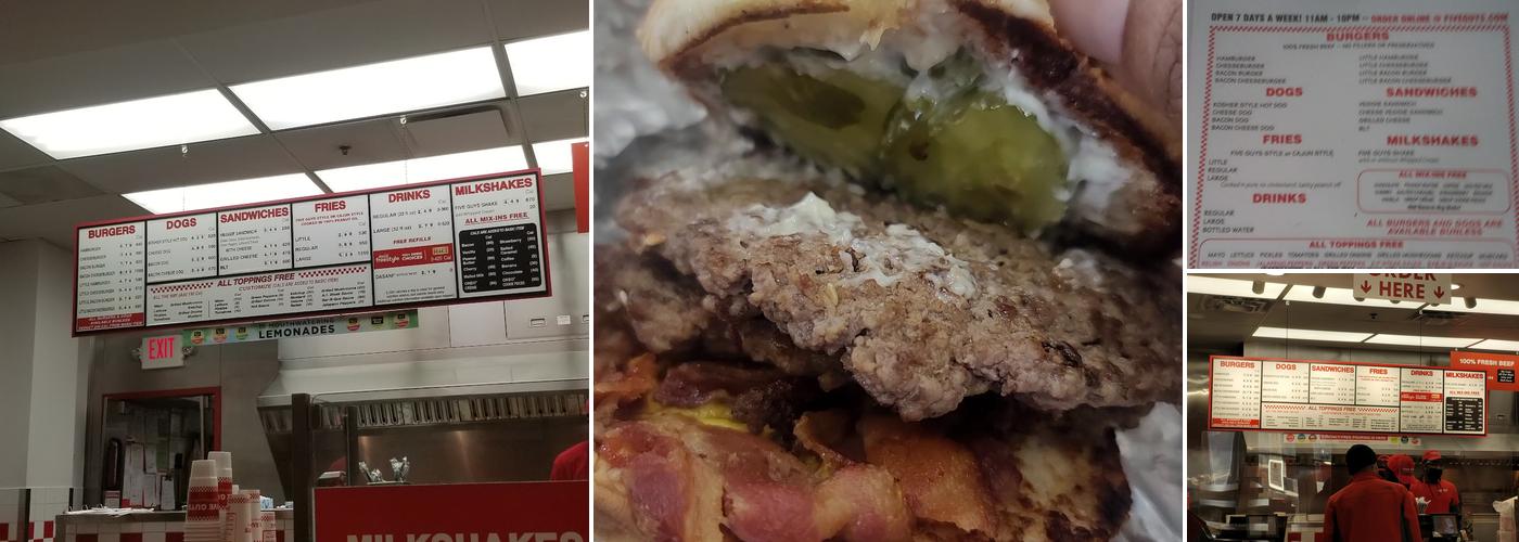 Five Guys Menu