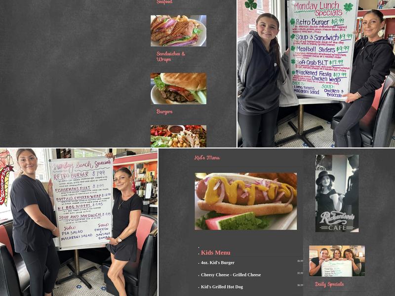 Richardson’s Cafe Menu