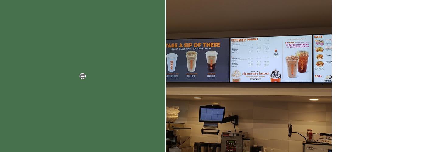 Dunkin' Menu