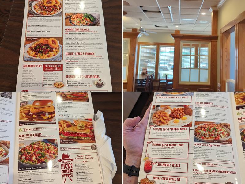 Bob Evans Menu