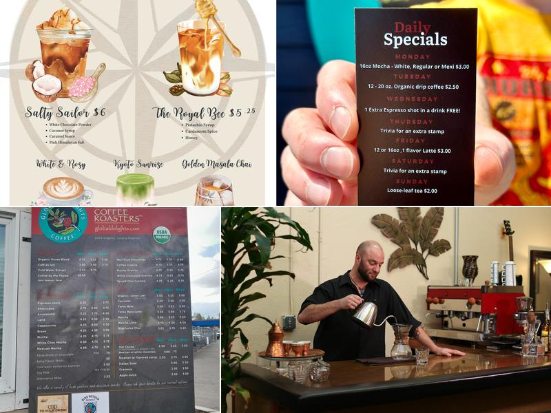 Global Delights Coffee Menu