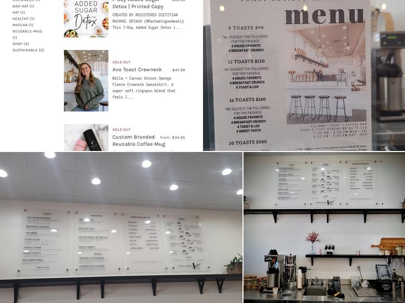 Toast Society Cafe Menu