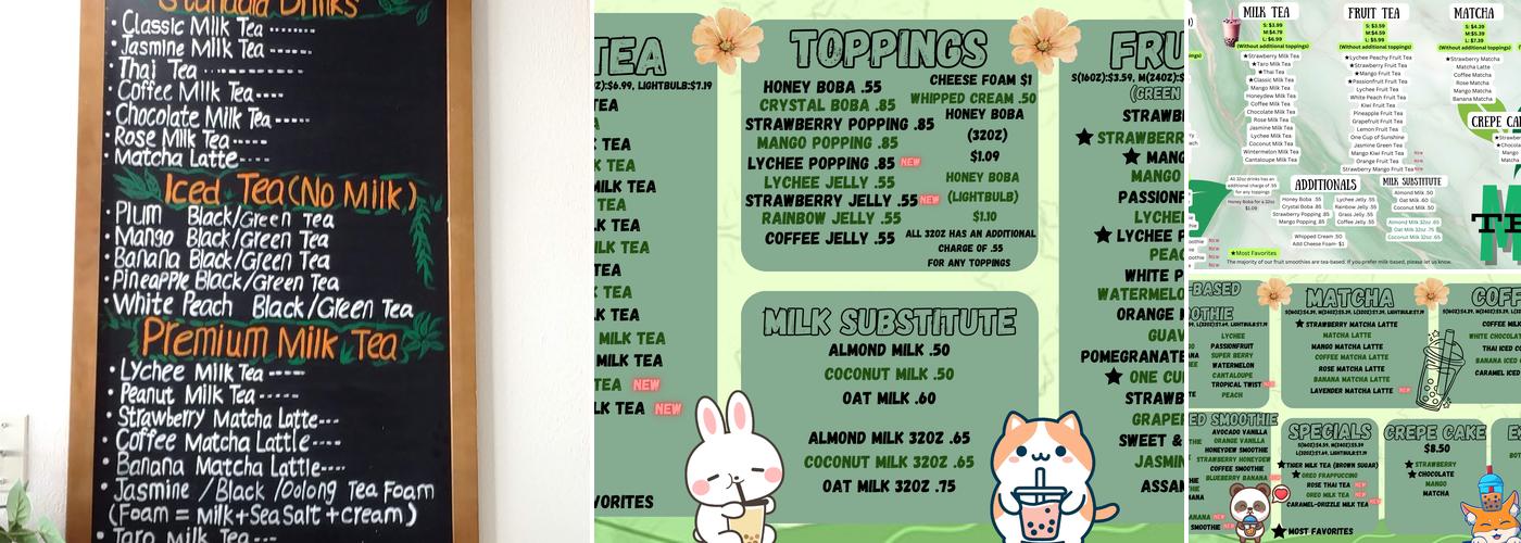 Mr. Tea Menu