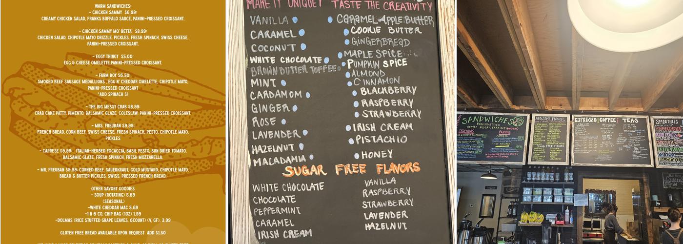 All is Well Cafe Menu