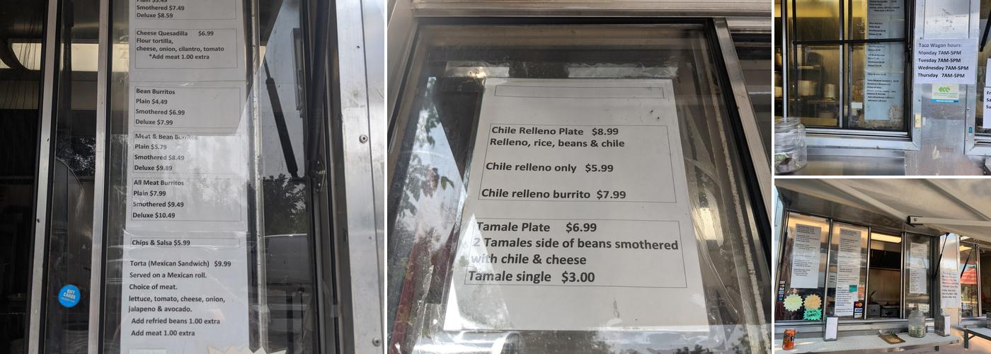 Taco Wagon Menu