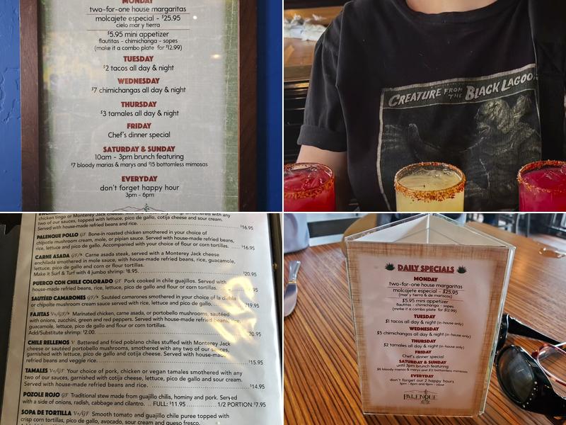 Palenque Cocina Y Agaveria Menu