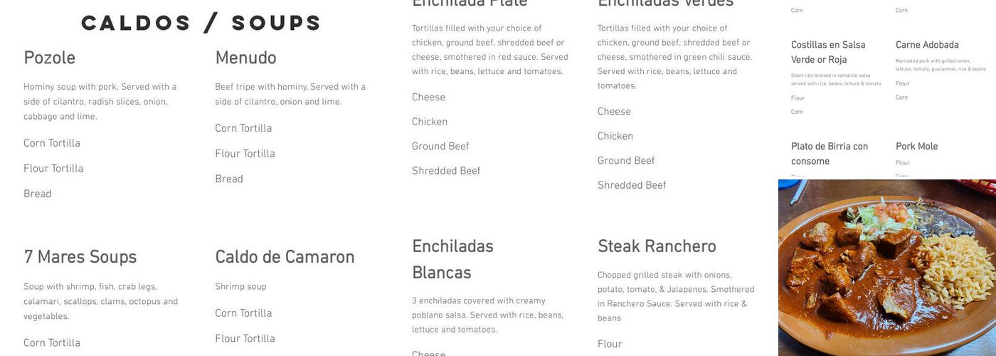 Don Juan’s Mexican Grill Menu