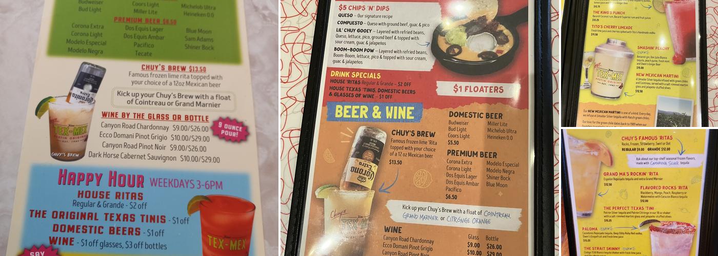 Chuy's Menu