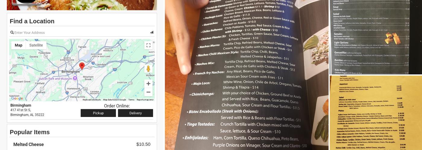 Taco Morro Loco Menu