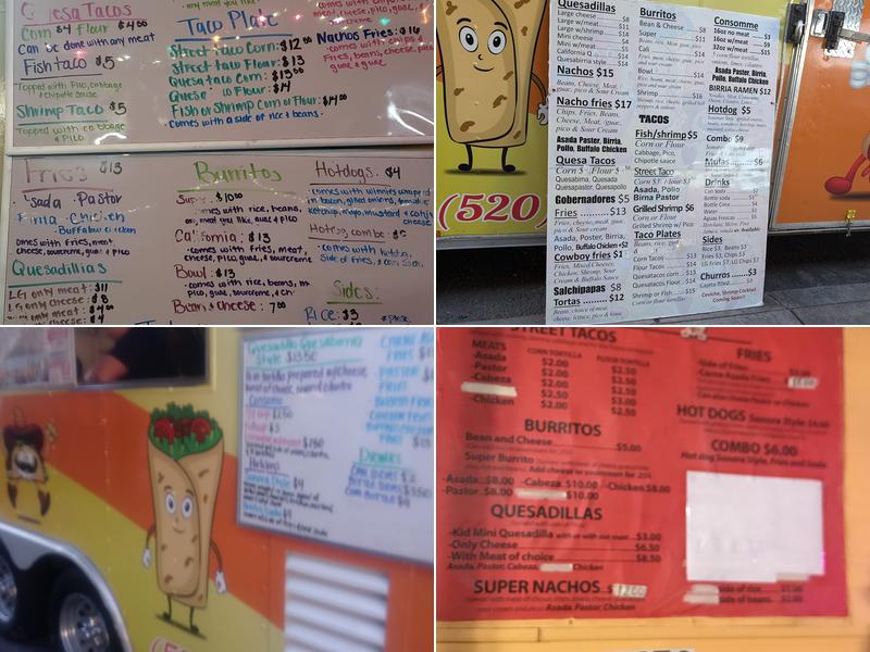 Sonora Hotdogs Quesabirrias Menu