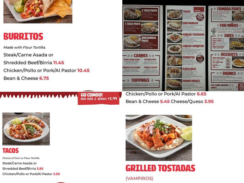 Backyard Taco - Mesa South Menu