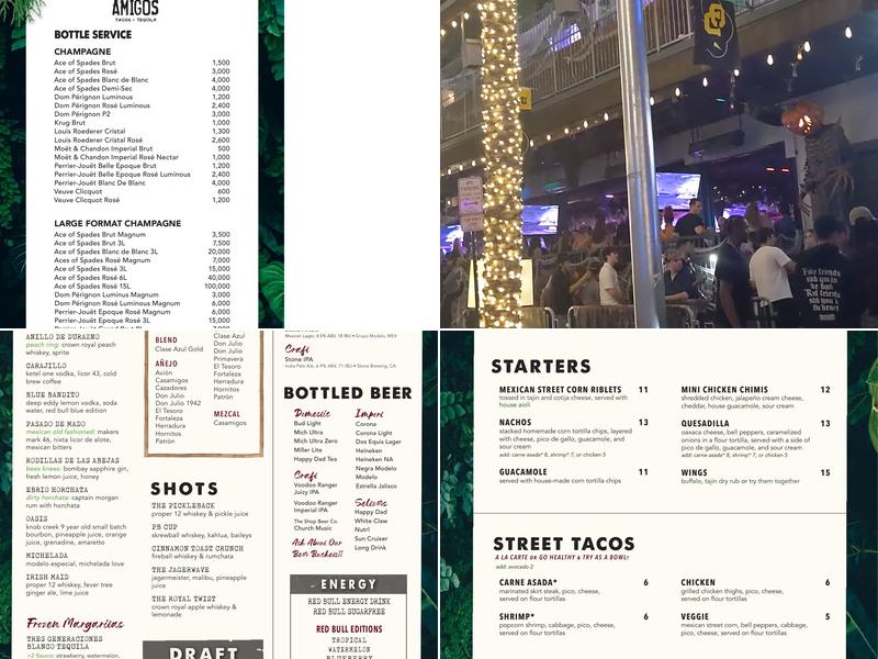 Casa Amigos Tacos + Tequila Menu