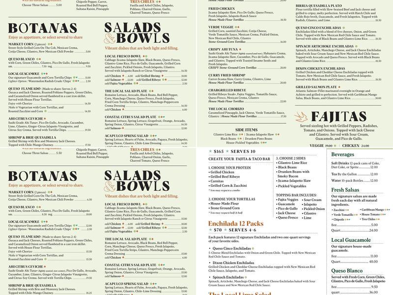 Local Lime | Rogers Menu