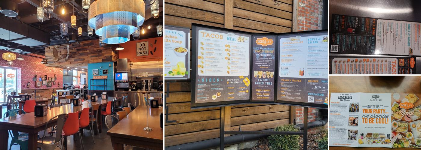 Tacos 4 Life Menu