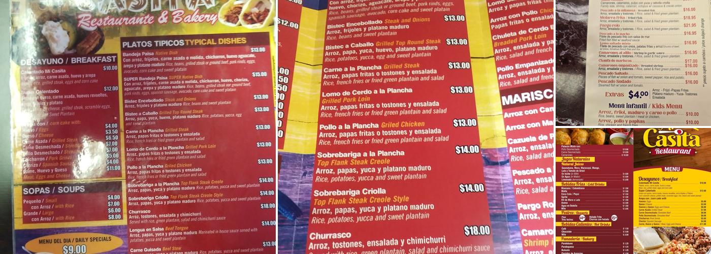 Mi Victoria Menu