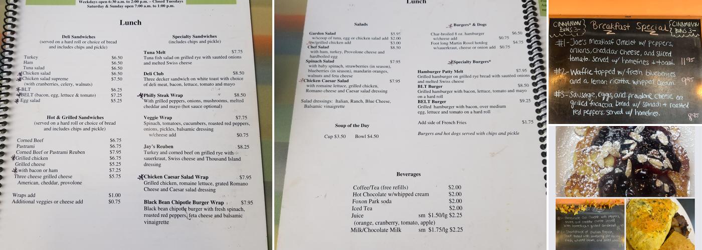 Connie's Kitchen Menu