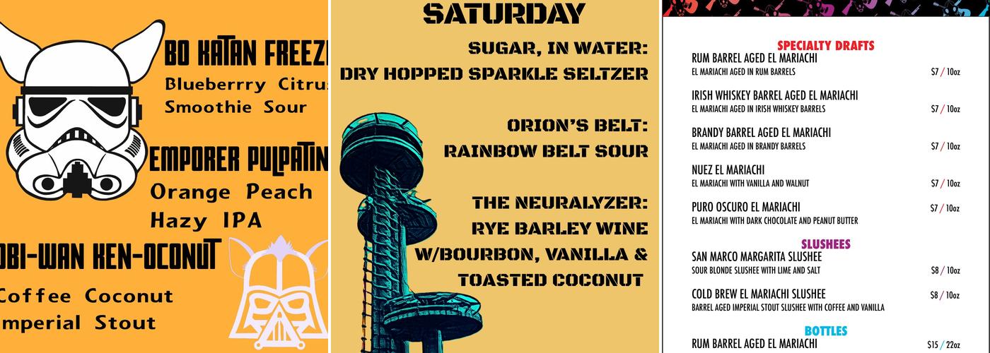 Aardwolf Brewing Company Menu