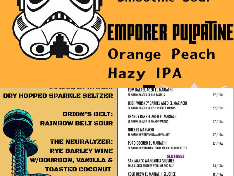 Aardwolf Brewing Company Menu