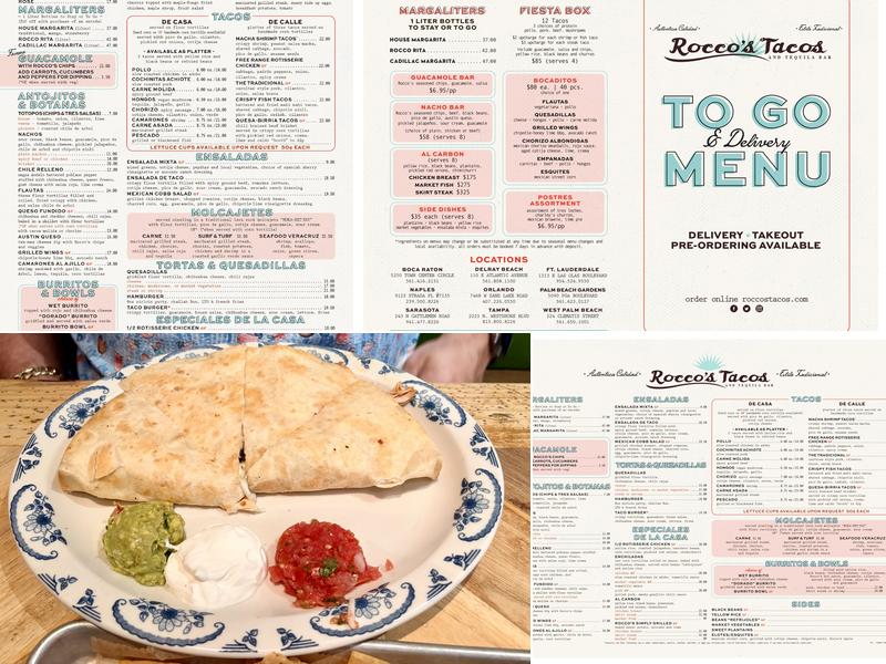 Rocco's Tacos & Tequila Bar Menu