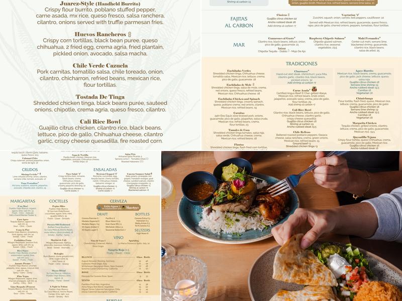 Agave Azul Winter Park Menu