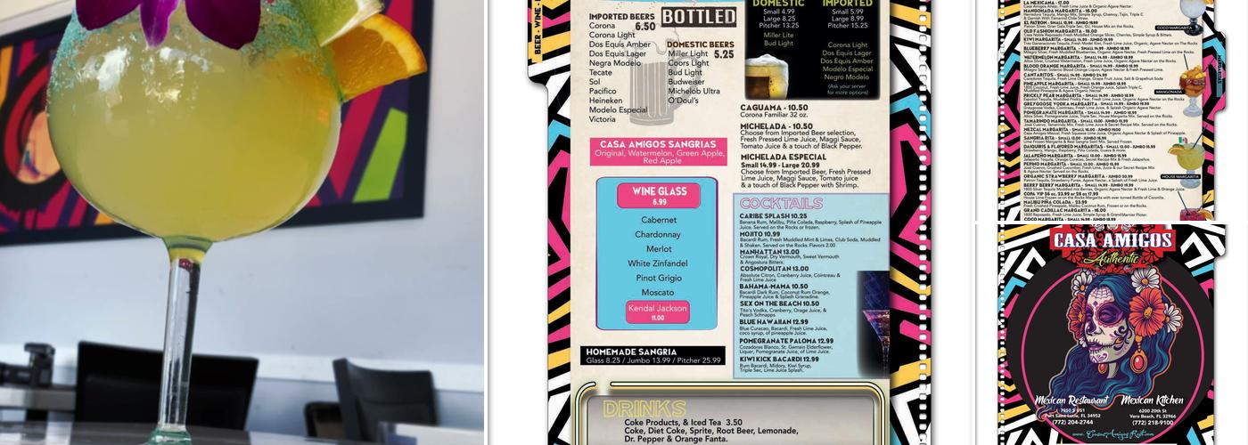 Casa Amigos Authentic Mexican Restaurant Menu