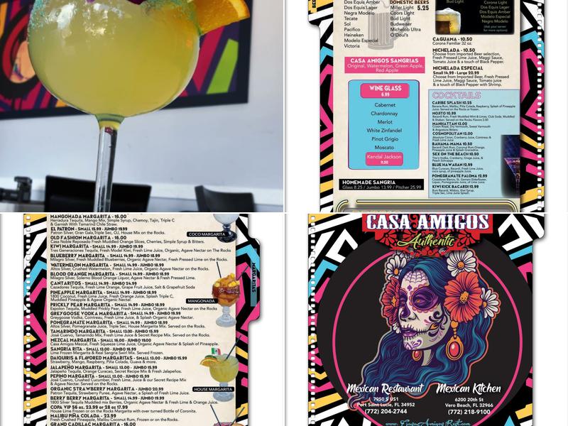 Casa Amigos Authentic Mexican Restaurant Menu