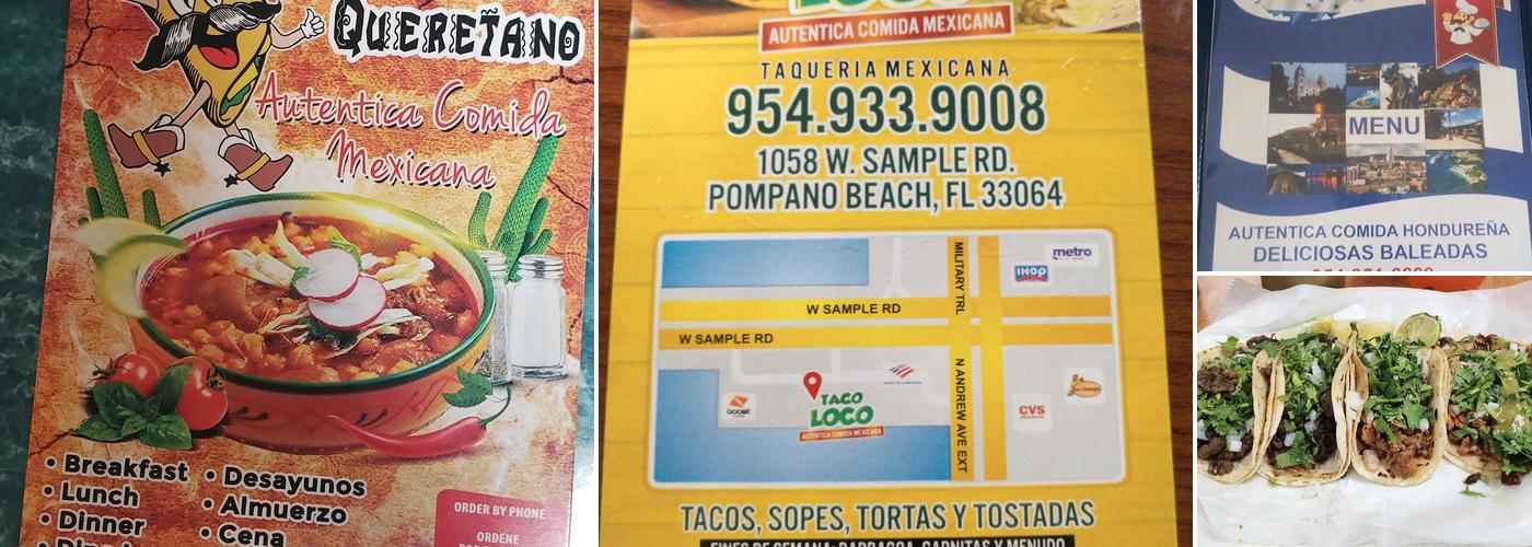 Taco Loco Menu