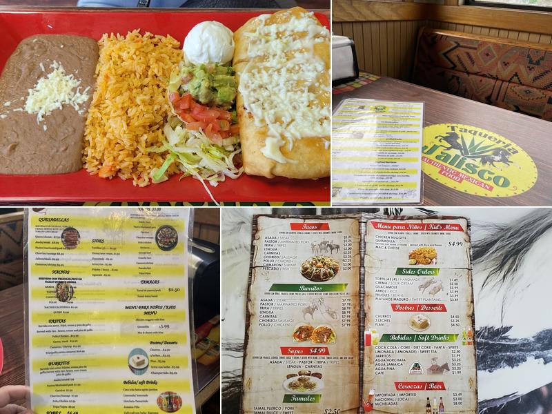 Taqueria Jalisco Menu