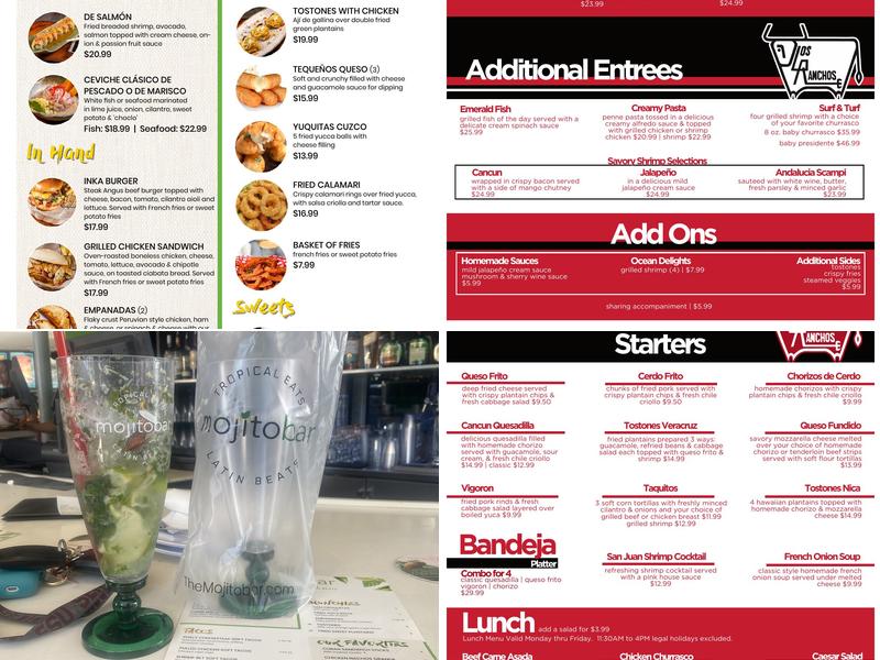 Mojitobar Menu
