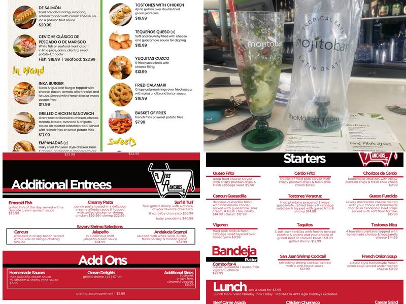 Mojitobar Menu