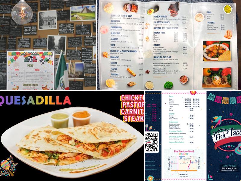 Meat & Fish Tacos Kissimmee Menu