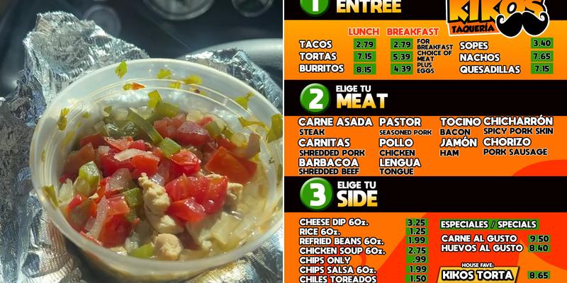 Lil kiko's taqueria Menu