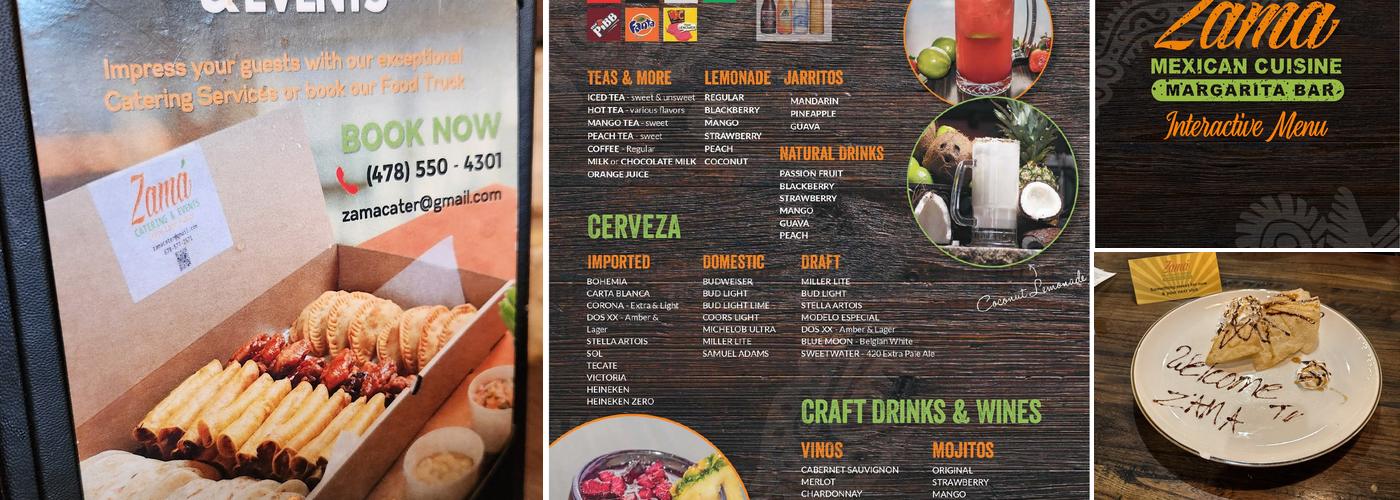 Zama Mexican Cuisine & Margarita Bar Menu