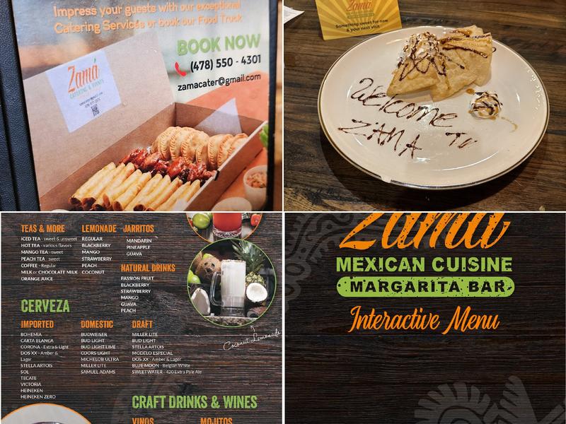 Zama Mexican Cuisine & Margarita Bar Menu