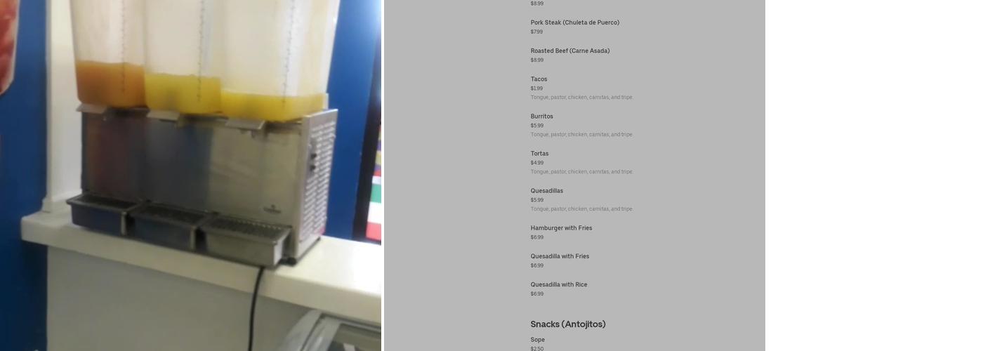 Super Carniceria Costas de Jalisco Menu