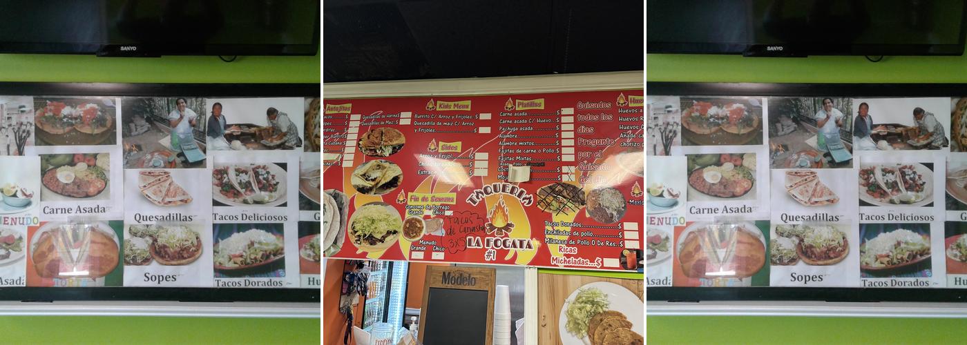 La Fogata Menu