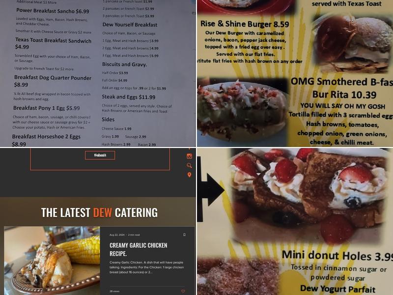 Dew Chilli Parlor Pub and Grill Menu