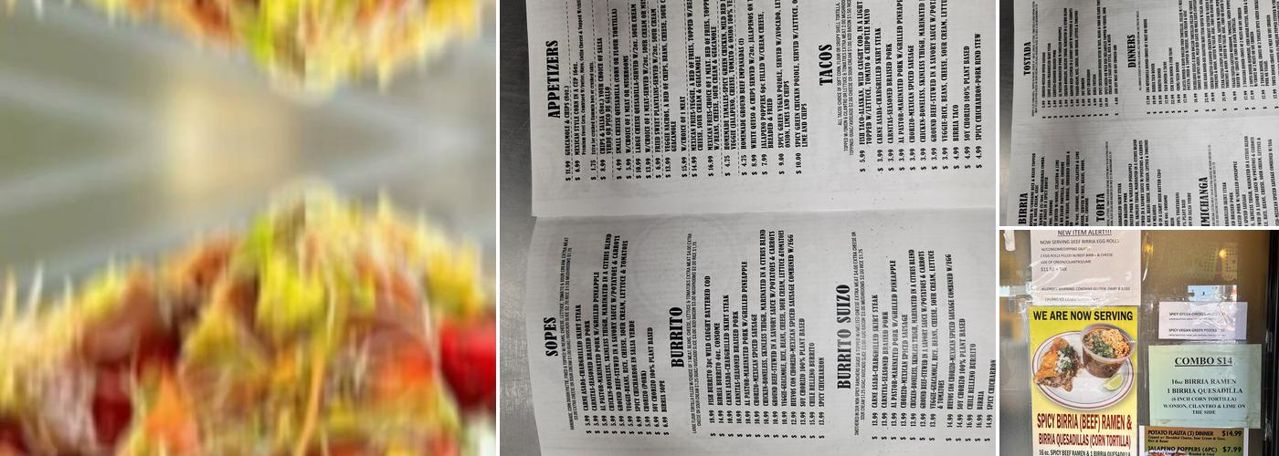 Edgewater Tacos Menu