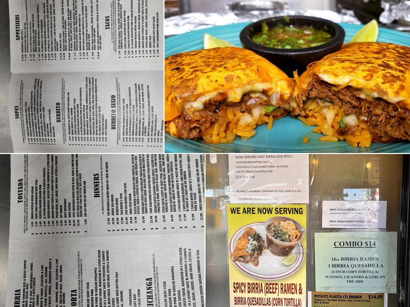 Edgewater Tacos Menu