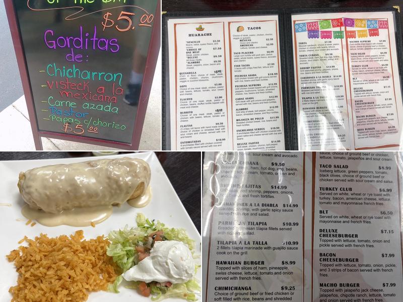 La Mixteca Restaurant Menu