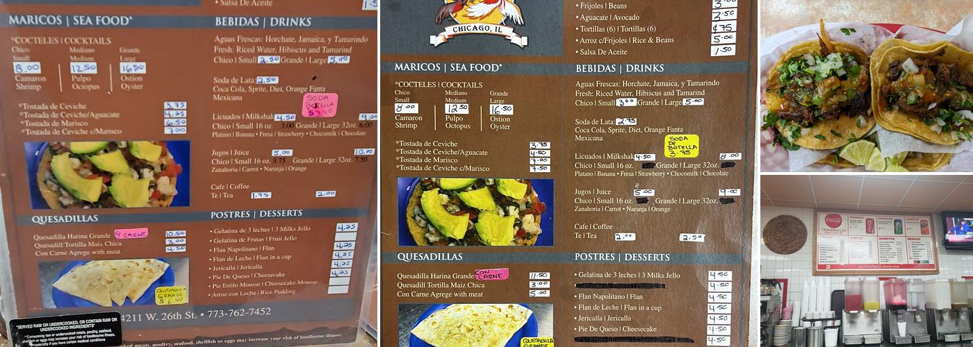 Taqueria Los Gallos Menu